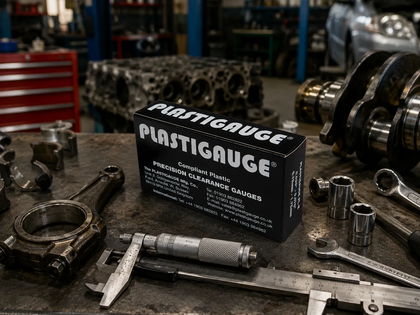 Plastigauge PL-E màu đen đo khe hở trục khuỷu tại xưởng cơ khí 0.750–1.750mm chính hãng UK | Plastigauge Việt Nam